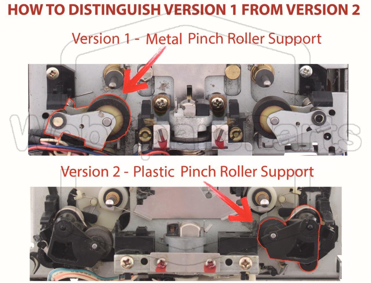 Aandrukrollen voor cassettedeck Bang & Olufsen Beocenter 9000– Version 2